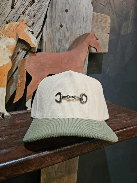 Two Tone Corduroy Snaffle Bit Trucker Hat
