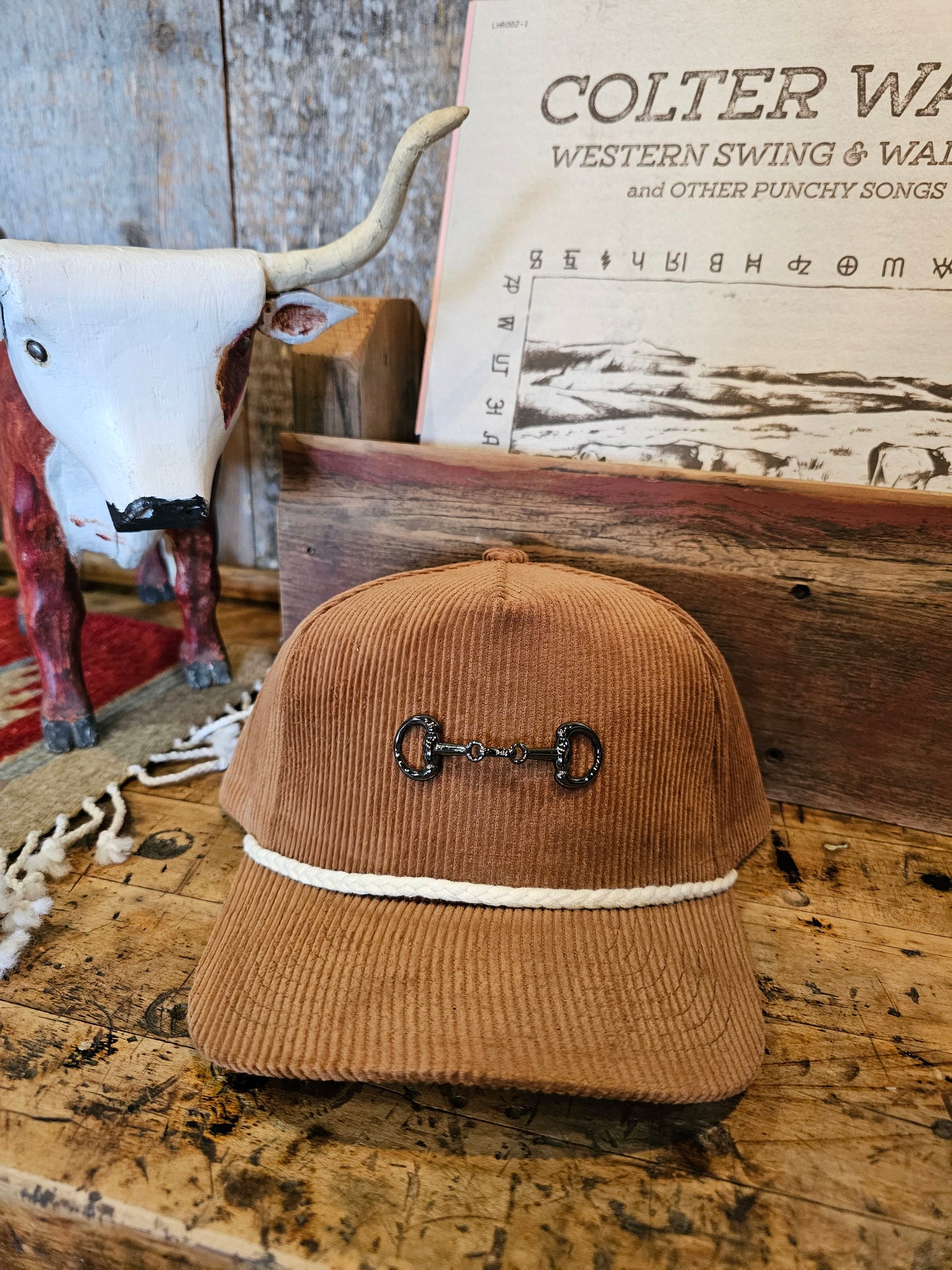 Corduroy Snaffle Bit Trucker Hat