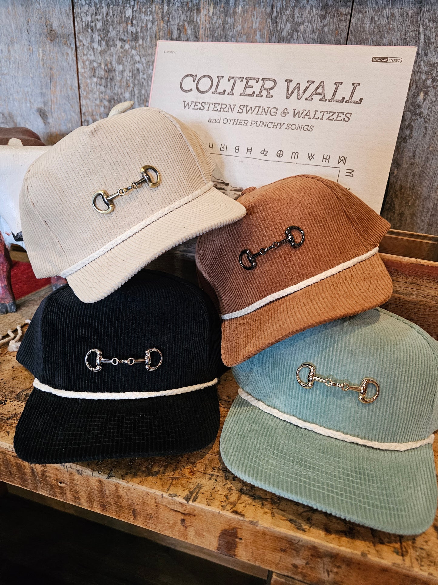 Corduroy Snaffle Bit Trucker Hat