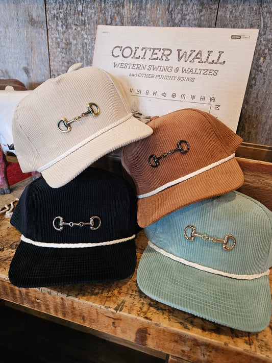 Corduroy Snaffle Bit Trucker Hat