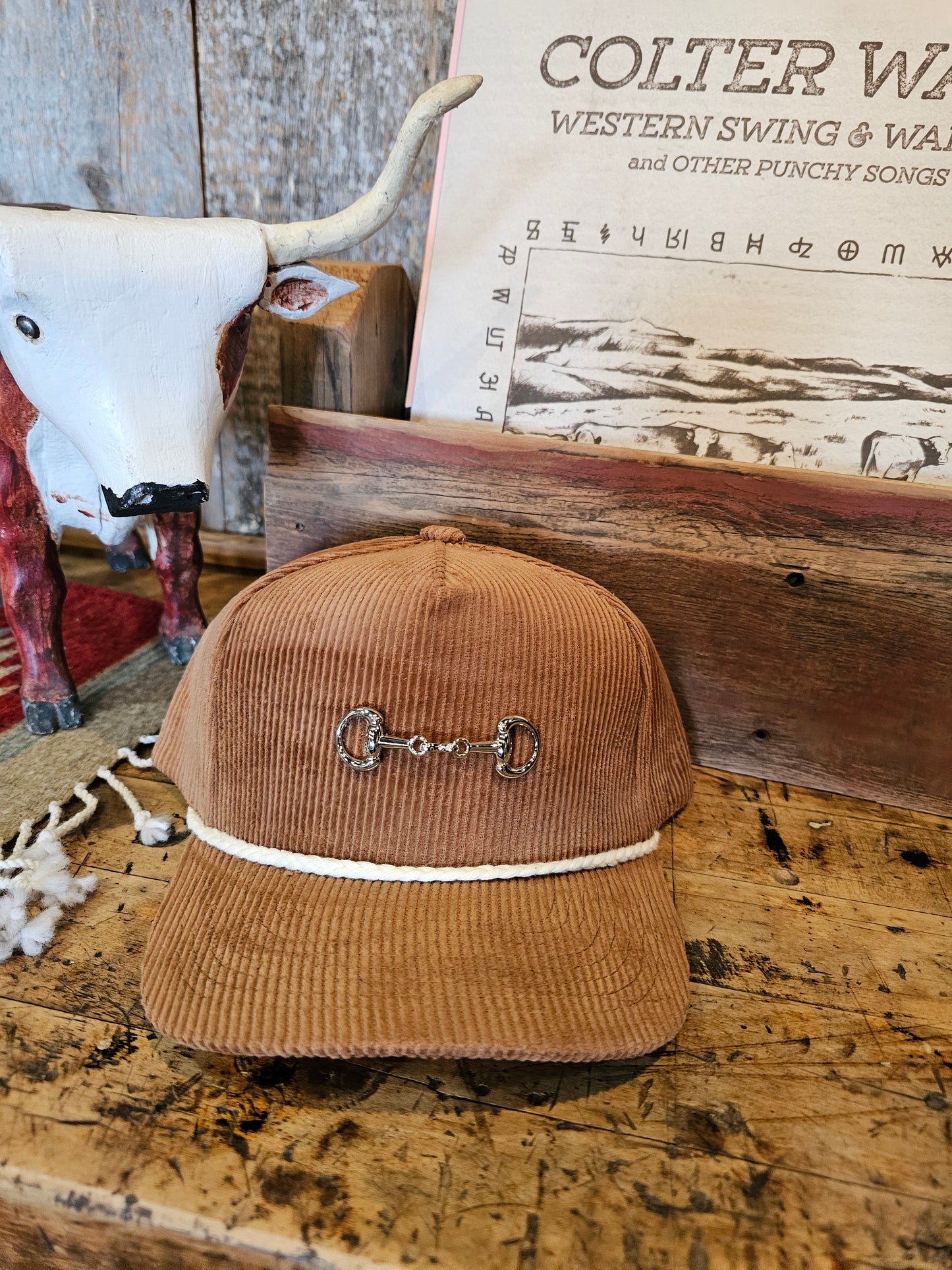 Corduroy Snaffle Bit Trucker Hat