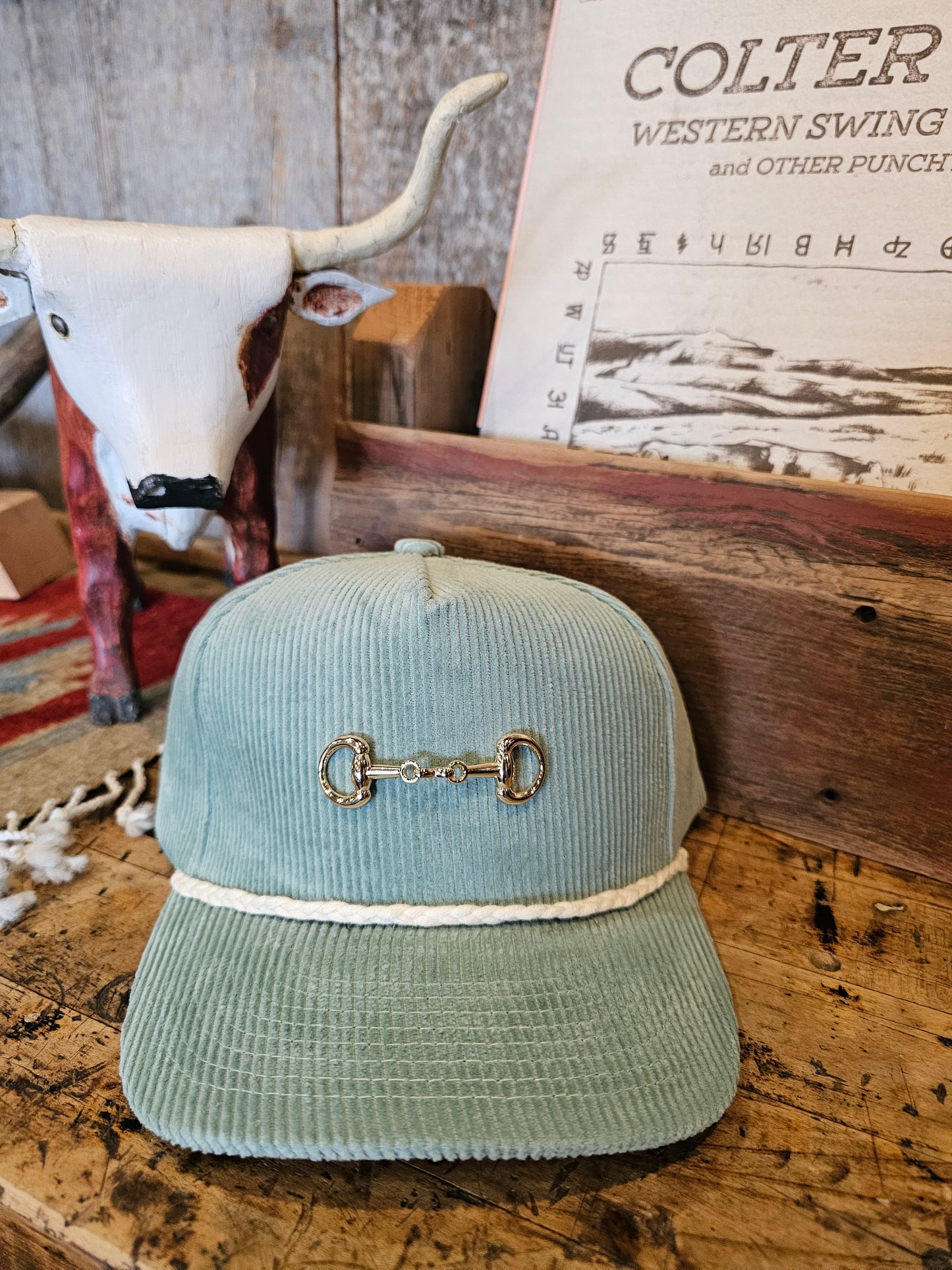 Corduroy Snaffle Bit Trucker Hat