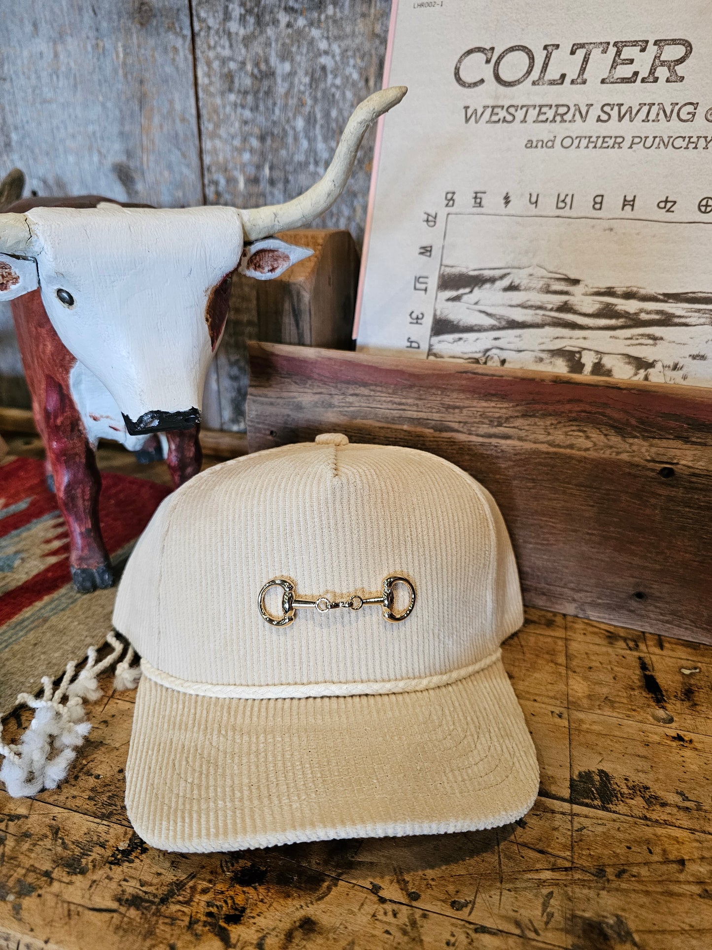Corduroy Snaffle Bit Trucker Hat