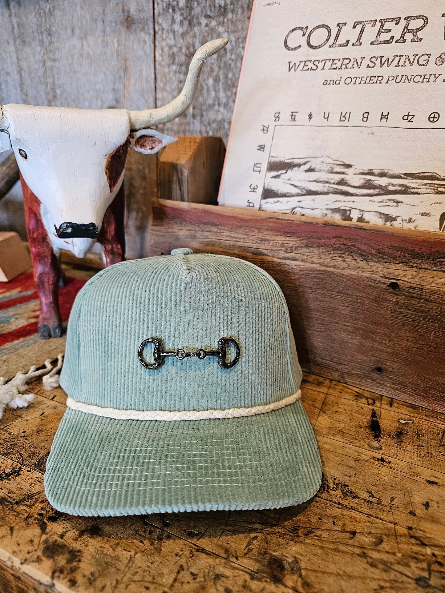 Corduroy Snaffle Bit Trucker Hat