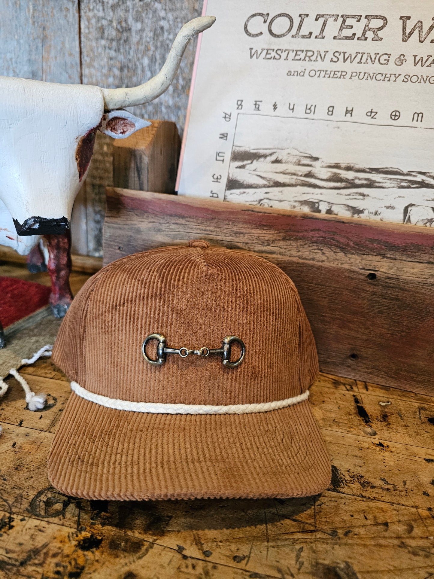 Corduroy Snaffle Bit Trucker Hat