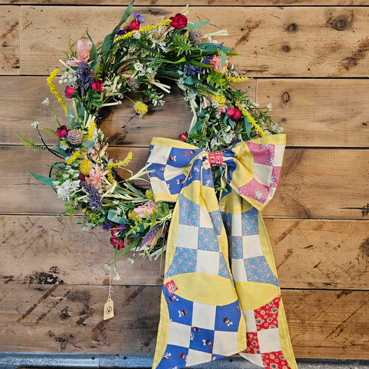 Quilt Bow Wreath